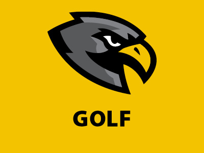 Yellow background with Hawk Golf Logo