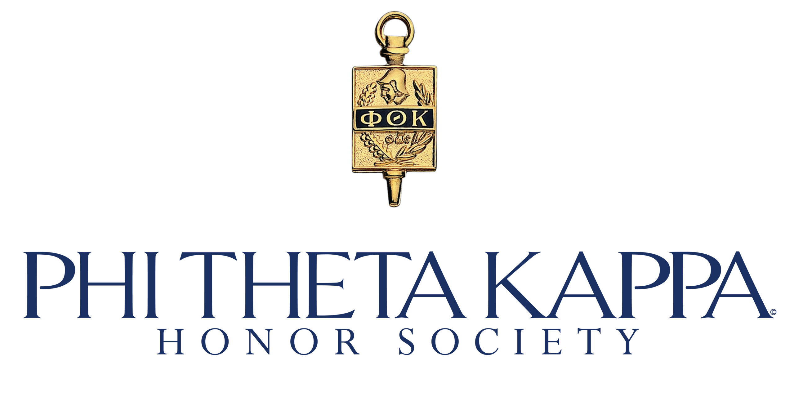 Text Phi Theta Kappa Honor Society with key above text