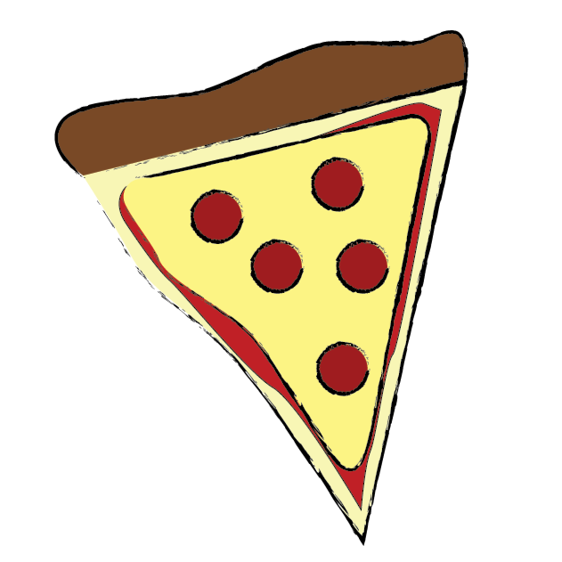 illustration of slice of pizza