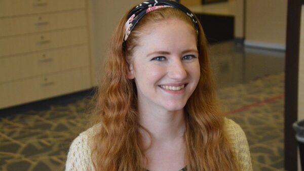 smiling female graduate