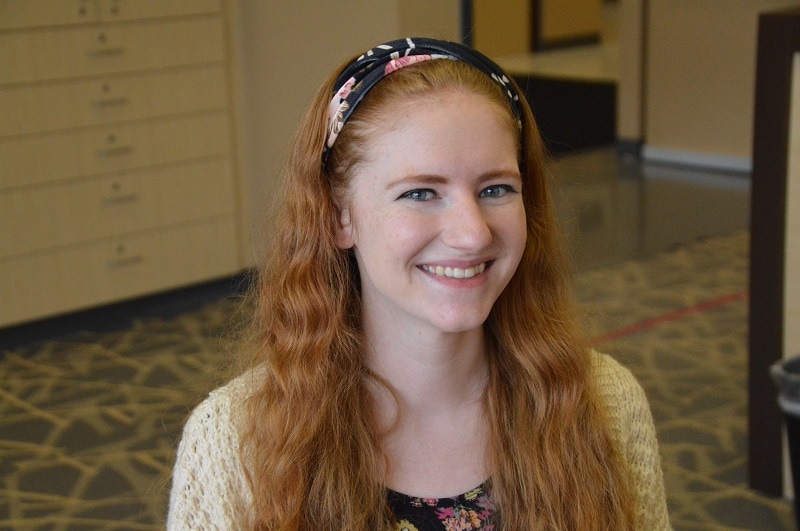 smiling female graduate