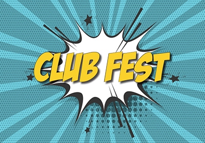 CLUB FEST in starburst