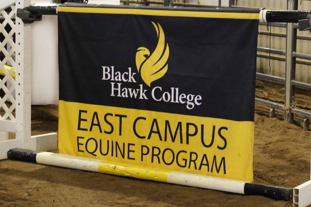 East Campus equine program banner & BHC logo