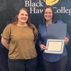 Cori Pullen & Mary Beth Stopoulous holding certificate