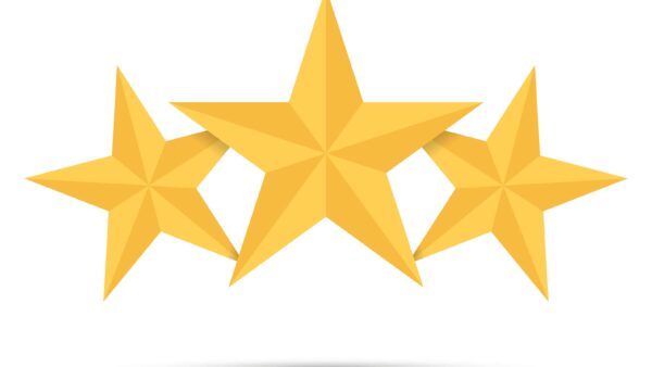 three gold stars