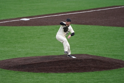 pitcher on the mound